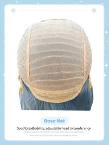 alicegarden 16-Inch Long Synthetic Wig Featuring A Natural Straight Style A Stunning Dusty Blue. Designed With Bangs , This False Hairpiece Is Perfect For Ms Daily Party Cosplay Use, Offering A Natural And Natural Durable Wig Gift For Ladies., Halloween - Dusty Blue - View 9