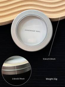 1PC/3PCS Exquisite Round Press On Nail Storage Display Box With Clear Window And Metal Iron Case, For Salon, Handmade Nails, Gift Packaging, And Travel - Silver - View 7