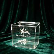 Halloween, Christmas, 1pc Luxury Transparent Acrylic Wedding Card Box With Lock - Sturdy And Durable, Unbreakable, Easy-Open Design - Suitable For Wedding Banquet, Anniversary, Birthday Party, Graduation Decoration And Greeting Card Storage - 1PC - View 11