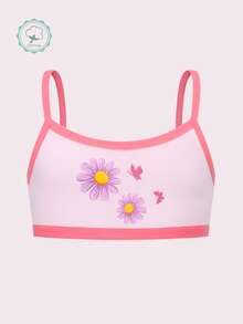 Random 6pcs Tween Girls' Camisole Underwear, Cute Cartoon Cat Pattern, Cotton Breathable Comfortable Girls' Tank Top Underwear - Multicolor - View 9