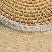 1cm Sheer Ruffled Lace Trim 10M Polyester Sewing DIY Ribbon - Translucent Pleated Ribbon - View 5