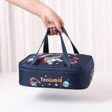 1pc Large Capacity Thickened Portable Insulated Lunch Bag, Cute Student Style, Back To School Essential, Suitable For Outdoor Picnic, Multi-Purpose, Can Be Used As Birthday Gift - View 4