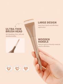 docolor Ultra-Thin Foundation Brush, Instant Spray-Like Makeup Effect, Seamless And Flawless Application, Super Soft And Dense Bristles, Perfect Blending, Creates Smooth And Natural Makeup Look, No Waste, No Streaks, Only Perfect Skin - Brown - View 5
