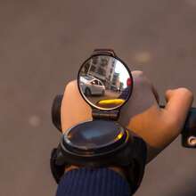 1pc Road/Mountain Bike Wrist Rearview Mirror, Cycling Wristband Mirror 360° Rotating Auxiliary Mirror - Multicolor - View 4