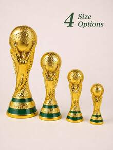 FIFA World Cup Trophy Model Ornament, Gold Football Trophy Replica, Fan Collection Display, Home Office Desktop Decoration Gift - Multicolor - View 7