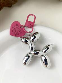 1pc Colorful Balloon Dog Keychain, Cute Backpack Key Ring, Handbag Key Chain, College Gothic Y2K Style Gift For Mother, Father, Graduation Season And Teacher - Multicolor - View 6