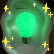 1pc Glow-In-The-Dark Light Bulb, TPR Material Fun Handmade Craft Kit, Children's Fashion Handicraft Set, Parent-Child Interactive Leisure Toy, Boys & Girls After-School Fun Decorative Ornament - Multicolor - View 6