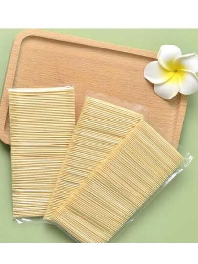 [Palillos de bambú de doble uso] 1000 palillos de bambú de doble punta para doble uso | Palillos dentales y tenedores para frutas para la cocina, fiestas, comidas y cuidado dental - Paquete económico a granel (1000 unidades) - Aspecto natural, accesorios para la mesa, artículos esenciales para fiestas