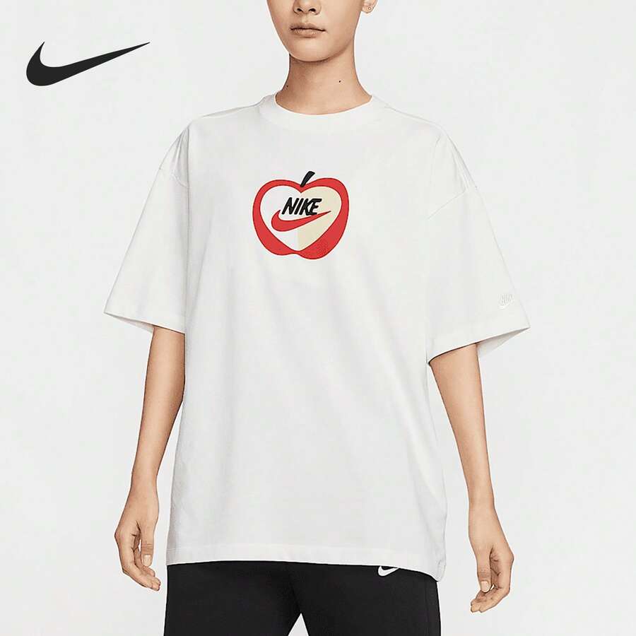 Kaos Wanita Nike Authentic New Sportswear Fashion dengan Motif Cetak IB5577-133 - IB5577-133 - View 1