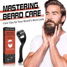 Rodillo para cuidado de barba para hombre, herramienta manual para el mantenimiento de la barba, ayuda a mejorar la absorción de productos capilares, práctico para rutina de cuidado facial y de barba en casa, ideal para lograr una apariencia de barba más cuidada, Envío Gratis - 1 - Ver 5
