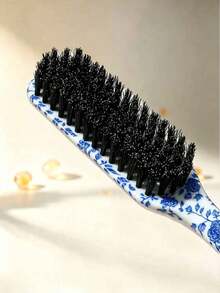 1-4pcs Unisex Hair Comb/Beard Brush Set, Blue And White Porcelain Pattern Pointed Tail Comb, Unscented Professional Styling Comb, Dual Function For Hair Cutting And Cleaning, Smooth And Easy To Comb, Suitable For Thick Or Thin Hair, Edge Control Comb, Professional Smooth Back Comb, Suitable For Creating Neat Ponytails And Braids, Pointed Tail Styling Tool, Can Be Used To Fix Flyaway Hair And Apply Side Beard Wax, Suitable For Bathroom Use, Scalp Massage, Back To School, Travel And Vacation, Daily Use, Also An Excellent Gift For Friends And Family - Multicolor - View 8