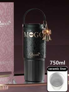 1个优质保温饮料杯，316不锈钢材质，带吸管，户外车载杯，保温/保冷，防漏，适配车载杯架，适合运动、旅行、上学、母亲节、情人节、女士礼物、各种节日和生日礼物 - 彩色 - 查看 19