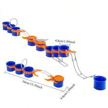 Blow Ball Track Toy, Suitable For Family Gathering Games, Educational Lung Capacity Training Ball Challenge Toy, Multi-Player Interactive Group Tabletop Game, Family Gathering Entertainment - Multicolor - View 4