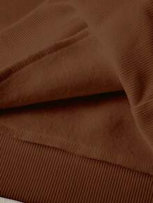Custom Women's Hoodie, Suitable For Autumn/Winter Wear. Upload Your Favorite Photo/Friend/Lover/Landscape/Pet Image. Sports - Coffee Brown - View 4