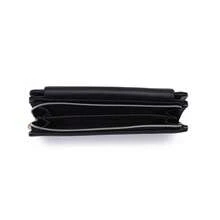 PRETTYZYS Women's Long Printed Fresh Fashion Minimalist Folding Zipper Multifunctional Wallet With Large Bill Compartment And Multiple Card Slots, Coin Purse, Large Capacity Wallet For Daily Use, Valentine's Day Gift, Christmas Gift - Black - View 3