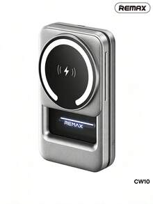 REMAX 3-In-1 Magnetic Wireless Charger With Foldable Stand, Built-In Night Light, Fast Charging Base For Home, Office, And Travel - Black - View 5