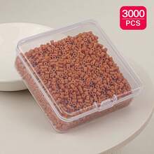 2.6mm Sundymot Fuse Beads, 3000PCS+ Brown G-Series Independent Packaging, With Small Square Box Storage, Anti-Spill, DIY Pendant Keychain, Jewelry Making Craft Materials, Graduation Season, Back To School, Christmas, Party Birthday Gift, Multi-Color 2.6mm Fuse Beads Bulk Refill Kit - 2.6mm Puzzle Beads - View 15