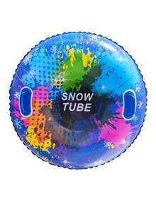 1pc Inflatable Outdoor Snow Sled Winter Snow Sliding Freestyle Snowboard Portable - Multicolor - View 7