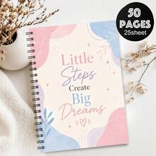 A5 Memory Journal For Mom 1pc- German "Tell Me Your Story", Guided Life Story Notebook With Floral Watercolor Design, 50 Pages 25 Sheets, Mother Keepsake Gift Book - A5 - View 1