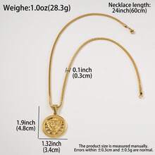 Hip-Hop Street Style Stainless Steel 18K Gold Plated Embossed Cross & Scripture Military Badge, Suitable For Men And Women Daily Wear, Couple & Brother Accessory - Gold - View 8