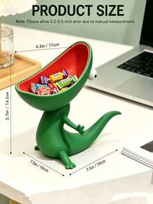 1pc/10pcs Desktop Storage Organizer Box, Gecko Shaped Decorative Storage Tray, Large Opening Desktop Storage Rack, Suitable For USB Flash Drives, Paper Clips, Stationery And Small Items, Creative Office Desk Decor Storage Box, Suitable For Office, Bedroom, Dorm, Study And Back To School Season - Multiple Styles - View 9