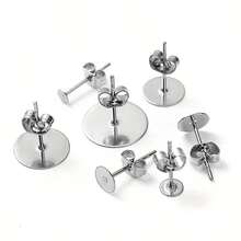 WGRXIRANYKM 10/50/100pcs/Lot Earring Studs Backs Stopper Scrolls Ear Post Butterfly For Jewelry Making DIY Blocked Caps Earring Backs Stoppers Ear - Ear Plug - View 4