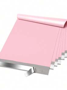 Packaging Bags, Shipping Bags, Multi-Size Self-Adhesive Waterproof Mailing Envelopes - Thickened Plastic Packaging Bags, Leak-Proof And Tear-Resistant, Multi-Purpose Easy Packaging Bags, Suitable For Office, Clothing Packaging Backs - Pink - View 5