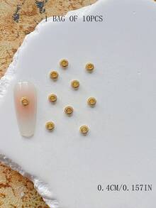 1 Pack Nail Art Alloy Decor Oval Spiral Metal 3D Embellishment - Multicolor - View 16