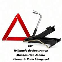 Kit Triangulo + Macaco Tipo Joelho + Chave De Roda Alongável - A - Visão 1