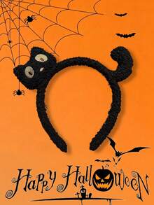 Cute Cartoon Cat Plush Face Wash Headband, Autumn/Winter Versatile Anti-Slip Fashion Hair Hoop Hair Clip Head Accessory - Multicolor - View 2