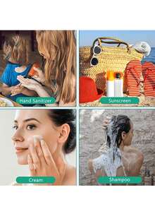 6pcs/1pc Transparent Flip Top Dispenser Bottles, Leak-Proof Squeeze Shampoo & Lotion Containers, Refillable Cosmetic Bottles, Travel Essential - Multicolor - View 4