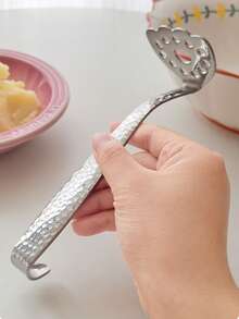 1pc Stainless Steel Potato Masher Kitchen Tool - Silver - View 6