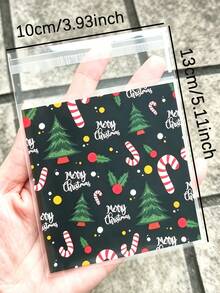 Christmas Self-Adhesive Gift Bags, Self-Sealing Pouches, Printed With Santa Claus, Christmas Tree, Snowman And Other Patterns, Mixed Colors, Exquisite Design, Rich Christmas Atmosphere, Suitable For Christmas Parties - Multiple Styles - View 7