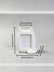 3D Printed Cat Vertical Photo Frame, Cute Kitten Photo Holder, Healing Atmosphere Desktop Decor, Fun Memory Display Stand, Suitable For Bookshelf Entryway, Valentine's Day Mother's Day Birthday Anniversary Gift, Cat Lover Home Decoration - Multicolor - View 4