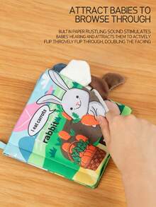 Set Of 4-Page Baby Books Toys, Tactile Fabric Books, Suitable For Infants, Toddlers And Preschoolers, Montessori Education, Early Development Interactive Car And Stroller Soft Toys, Suitable For Boys And Girls - Multicolor - View 7