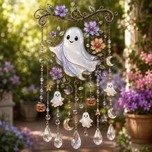 1pc Cute Halloween Pumpkin Wind Chime, Reflective Design With Colorful Light Effects, Suitable For Home, Car And Garden, Easy To Hang, Perfect Halloween Decoration And Gift, Adds Festive Atmosphere - Multiple Styles - View 17