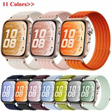 Brand New Compatible With Huawei Fit 5/5 Pro Thin Nylon Hook And Loop Watch Band, Compatible With Huawei Fit 3/4/4 Pro, Multi-Color Design, Fashionable And Comfortable, Breathable For Sports, Suitable For Business, One-Click Quick Installation - For  Fit5/Fit5 Pro - View 6