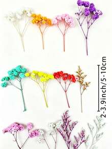 25/50/100/150pcs Mini Baby's Breathl Flowers - For Arts And Crafts, Hair Accessories, Wedding Wreaths, Table Flowers, Home Decor, Etc., Boho - Sky Blue - View 10