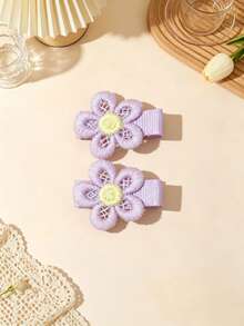 14pcs Multi-Color Fabric Hair Clips, Candy-Colored Sunflower Design, Suitable For All Seasons, Perfect Gift, Ideal For Photography - Multicolor - View 7