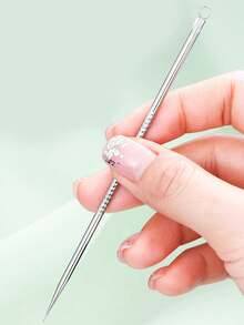 6/3/1pc #5 Ultra-Fine Blackhead Removal Needle, Suitable For Normal Skin, Acne Removal Tool, Elegant Design Durable, Beauty Salon Facial Care Tool, With Storage Box - Multicolor - View 11