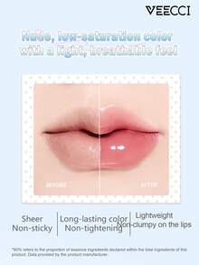 VEECCI Glowing Moisturizing Lip Balm, Long-Lasting Natural Shine, Mirror-Like Glossy Hydration, Watery Highlight Lip Balm, Perfect For Makeup Beginners - #L01 Nude Smoky Pink - View 7