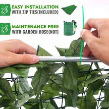 1m*3m Privacy Hedge Wind Screen, Artificial Ivy Leaves Balcony Leaf Fence - 3Mx1M - View 9