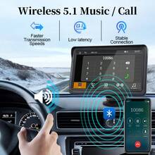 7 Inch Universal Wireless CarPlay And Android Auto Portable Display Compatible With All Car Models - A - View 6