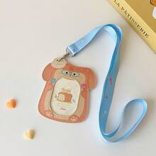 Food Cartoon Lanyard Card Holder Cute Toast Bear Student Campus Meal Card Bus Subway Card Idol Photo Card Storage Protective Case - Multicolor - View 11