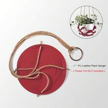 PU Leather Plant Hanger, Pack Of 1, Indoor Outdoor Home Decor Hanging Planter Holder, No Flower Pot & Plant Included - Plant Hanger - View 12