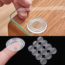[PVC Anti-Slip Pad] Transparent PVC Anti-Slip Suction Cup Pad - Round Table Leg Pad, Suitable For Living Room And Office, Furniture Pad, Home Essential - Multicolor - View 2