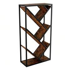 80*35*160 Cm Tree Shelf Standing Shelf 8 Levels, Corner Shelf Space Saving, Storage Shelf For Bedroom, Living Room, Home Office, Stable, Anti-Tip, Bookcase, Shelf, 80 X 35 X 160 Cm - Black - View 5