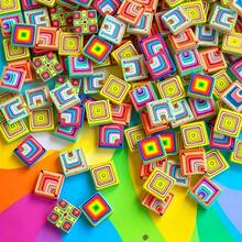Bahan Mosaik Efek 3D Kaleidoskop Persegi 100/200g, Ubin Kaca Mosaik Multi-Pola Warna Gradien Dikirim Secara Acak, Cocok Untuk Dekorasi Rumah, Dinding, Kolam Renang, Inlay Tangga, Lanskap, Seni dan Kerajinan Tangan, Kerajinan Liontin Perhiasan - HFK-1 - View 2