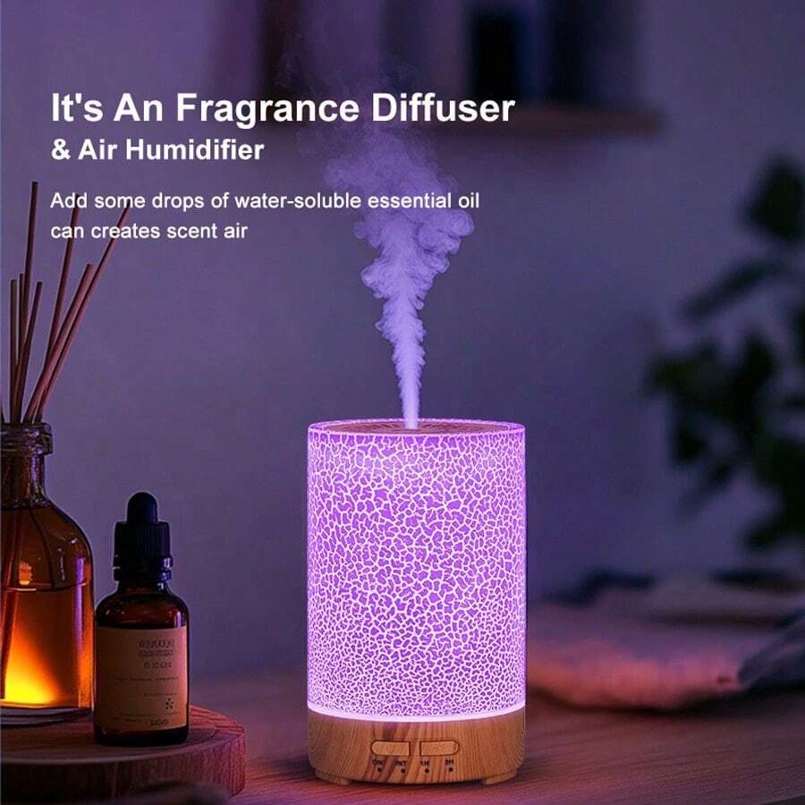 Aromatherapy Diffuser, Essential Oil Diffuser, Air Humidifier, Ultrasonic Mini Desktop Humidifier With Cool Mist, 7-Color Light Night Light, Suitable For Home, Room, Office - Multicolor - View 1