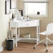Home Office Desks - White - View 3